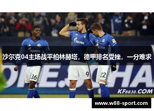 沙尔克04主场战平柏林赫塔，德甲排名受挫，一分难求